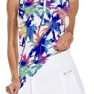 Tropical Print Women's Tank Top